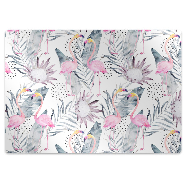 Tapis de chaise de bureau Flamants