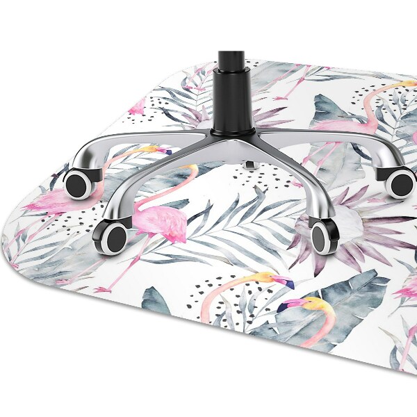 Tapis de chaise de bureau Flamants