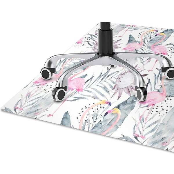 Tapis de chaise de bureau Flamants