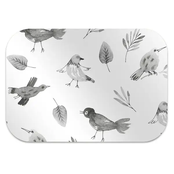 Tapis pour chaise de bureau Oiseaux dessinés