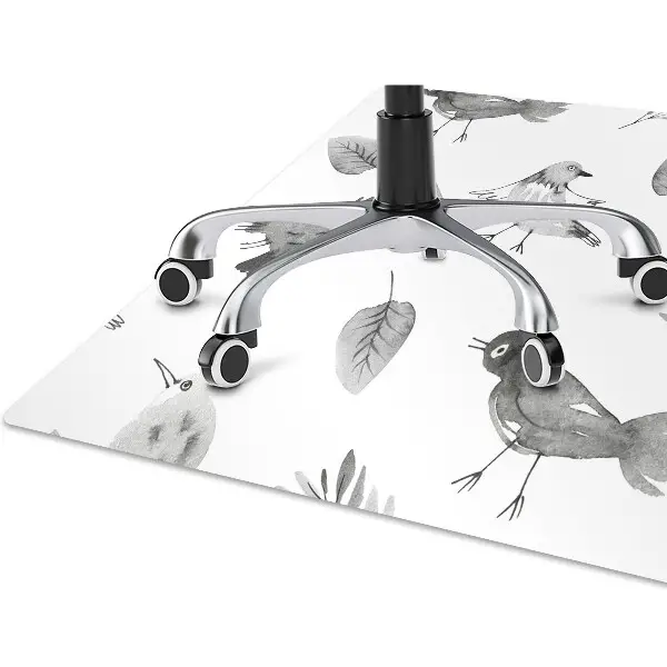 Tapis pour chaise de bureau Oiseaux dessinés