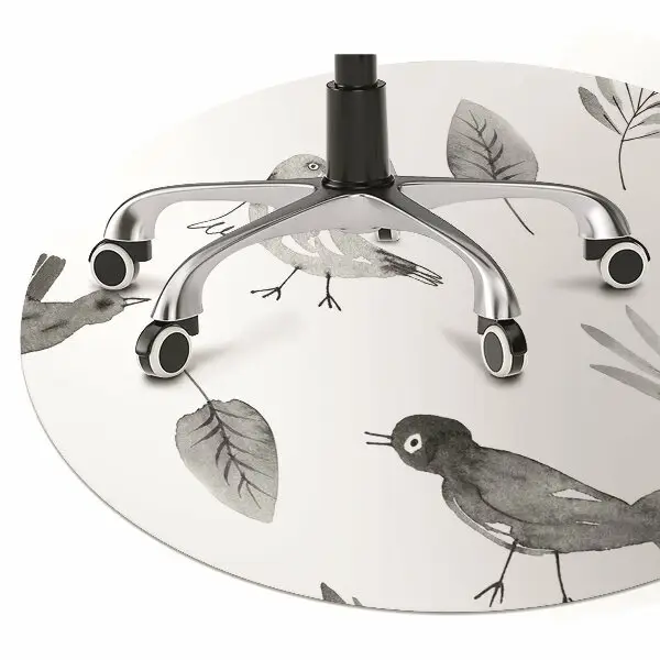 Tapis pour chaise de bureau Oiseaux dessinés