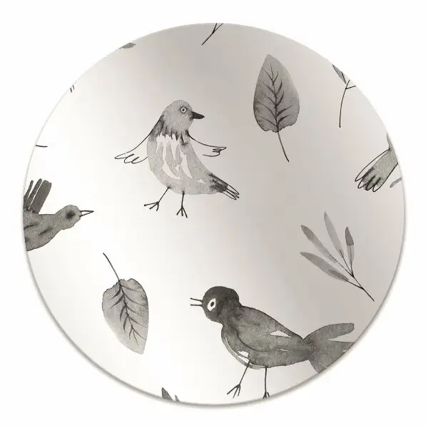 Tapis pour chaise de bureau Oiseaux dessinés