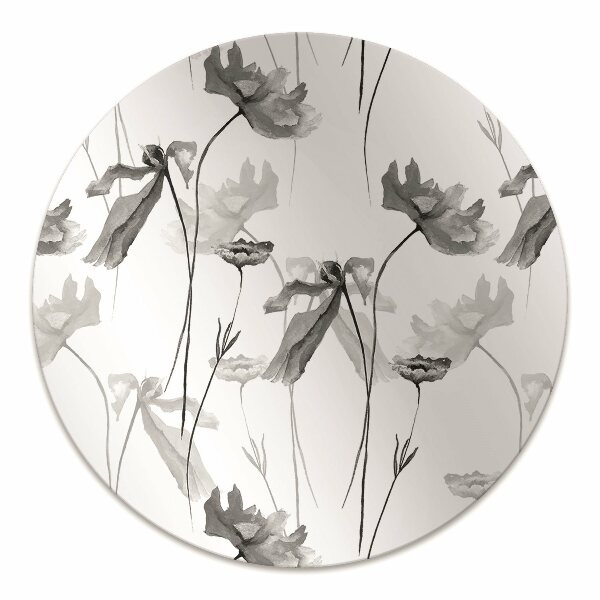 Tapis pour chaise de bureau Fleur de graines de pavot