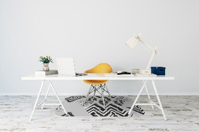 Tapis de chaise de bureau Triangles