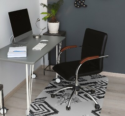 Tapis de chaise de bureau Triangles