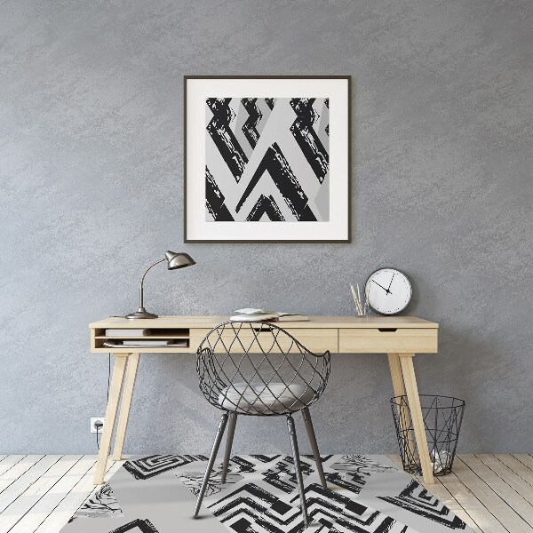 Tapis de chaise de bureau Triangles