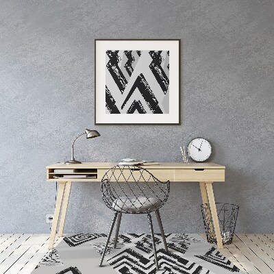 Tapis de chaise de bureau Triangles