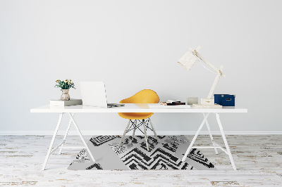 Tapis de chaise de bureau Triangles