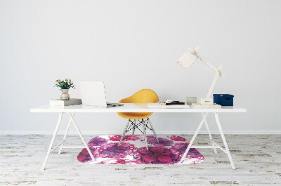 Tapis bureau roses rouges