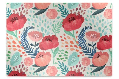 Tapis bureau Coquelicots