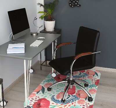 Tapis bureau Coquelicots