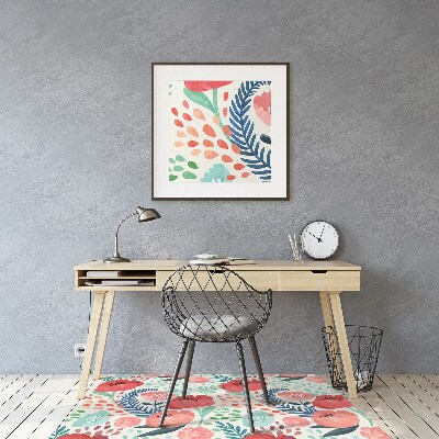 Tapis bureau Coquelicots