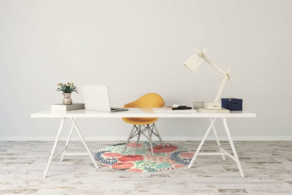 Tapis bureau Coquelicots