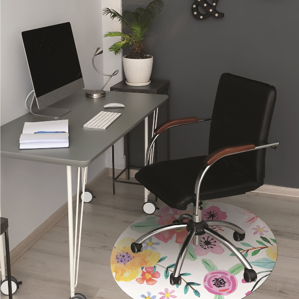 Tapis pour chaise de bureau Jardin magique