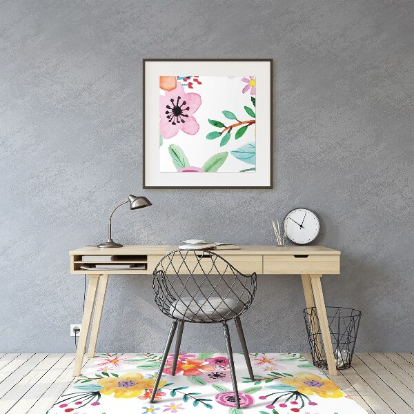 Tapis pour chaise de bureau Jardin magique