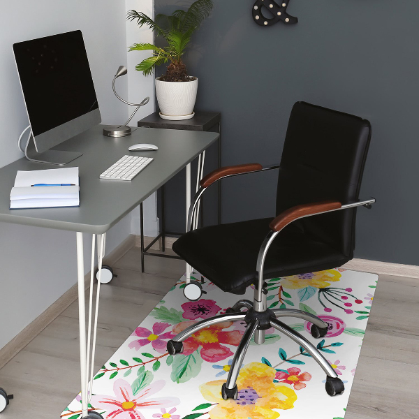 Tapis pour chaise de bureau Jardin magique