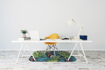 Tapis pour chaise de bureau Jungle exotique