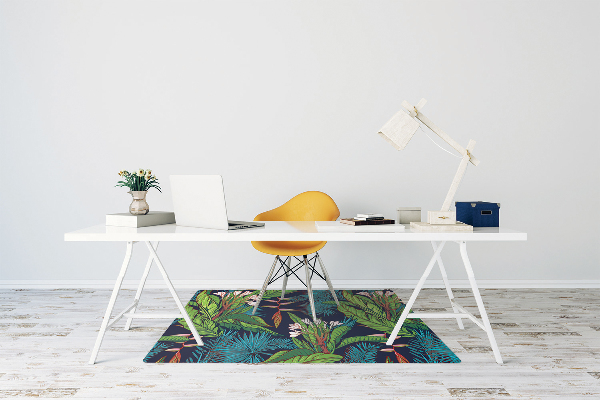 Tapis pour chaise de bureau Jungle exotique