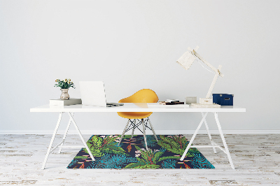 Tapis pour chaise de bureau Jungle exotique