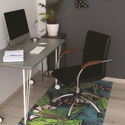 Tapis pour chaise de bureau Jungle exotique