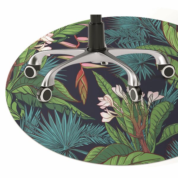 Tapis pour chaise de bureau Jungle exotique