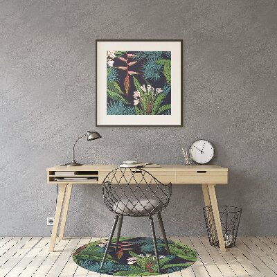 Tapis pour chaise de bureau Jungle exotique