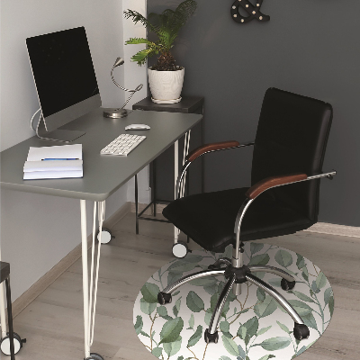 Tapis pour chaise de bureau Feuilles d'eucalyptus