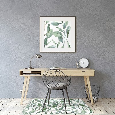 Tapis pour chaise de bureau Feuilles d'eucalyptus