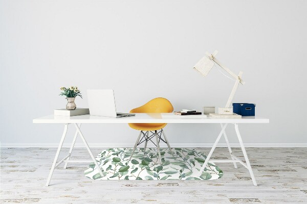 Tapis pour chaise de bureau Feuilles d'eucalyptus