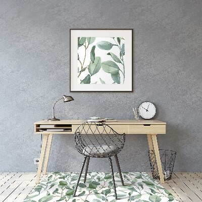 Tapis pour chaise de bureau Feuilles d'eucalyptus