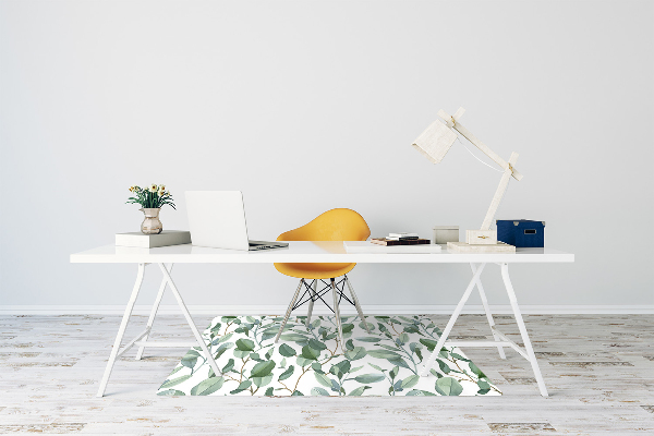 Tapis pour chaise de bureau Feuilles d'eucalyptus