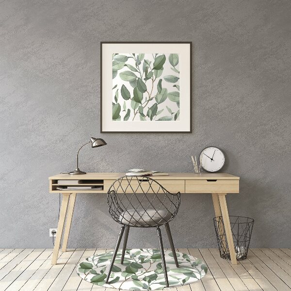 Tapis pour chaise de bureau Feuilles d'eucalyptus