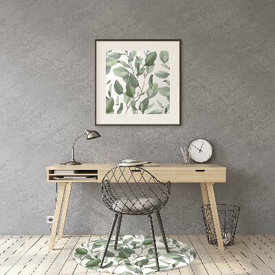 Tapis pour chaise de bureau Feuilles d'eucalyptus