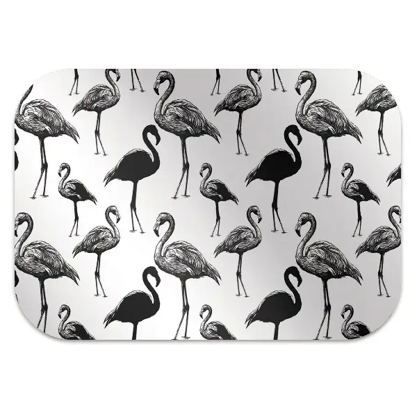 Tapis protection sol Style rétro de flamants