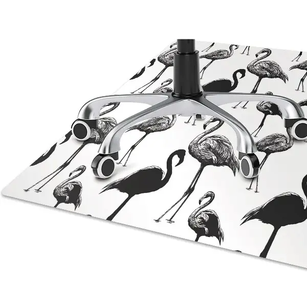 Tapis protection sol Style rétro de flamants