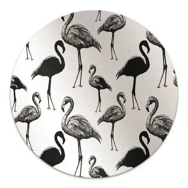 Tapis protection sol Style rétro de flamants
