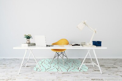 Tapis pour chaise de bureau Branches et beignets