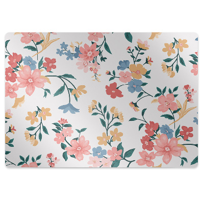 Tapis de chaise de bureau Fleurs colorées