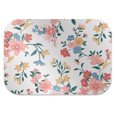 Tapis de chaise de bureau Fleurs colorées