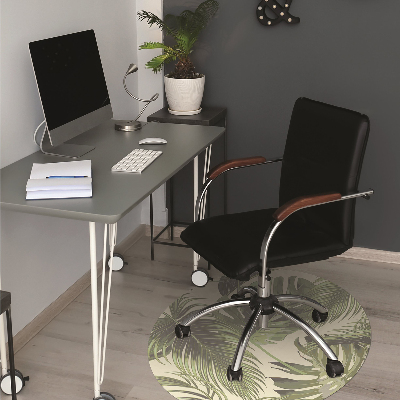 Tapis fauteuil bureau do biura Feuilles tropicales