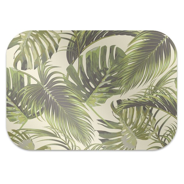 Tapis fauteuil bureau do biura Feuilles tropicales