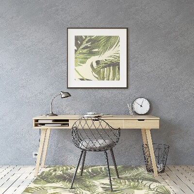 Tapis fauteuil bureau do biura Feuilles tropicales