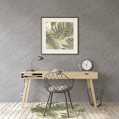 Tapis fauteuil bureau do biura Feuilles tropicales