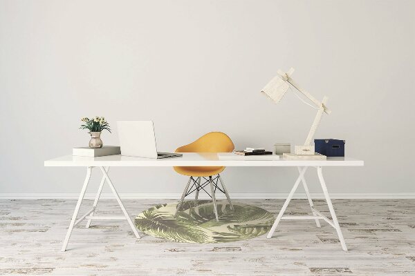 Tapis fauteuil bureau do biura Feuilles tropicales