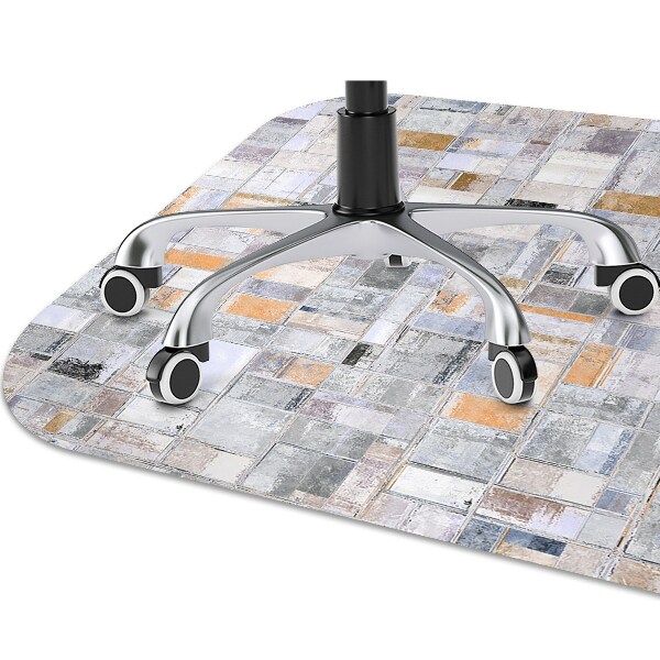 Tapis protège sol Tuiles colorées