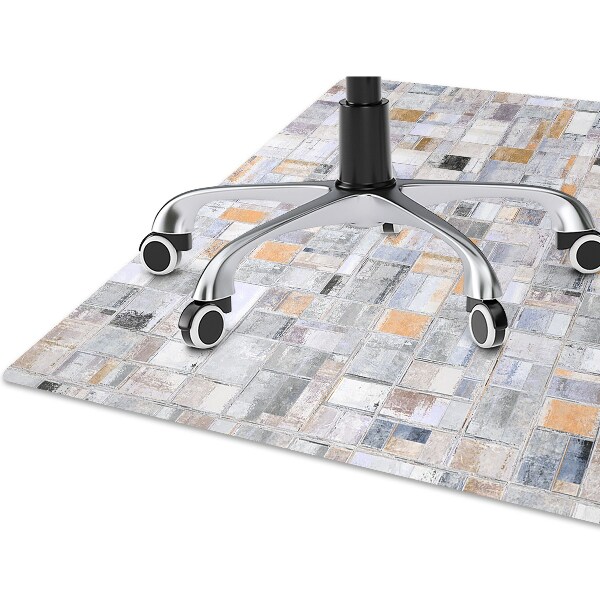 Tapis protège sol Tuiles colorées