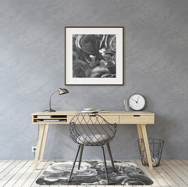 Tapis pour chaise de bureau Roses rétro