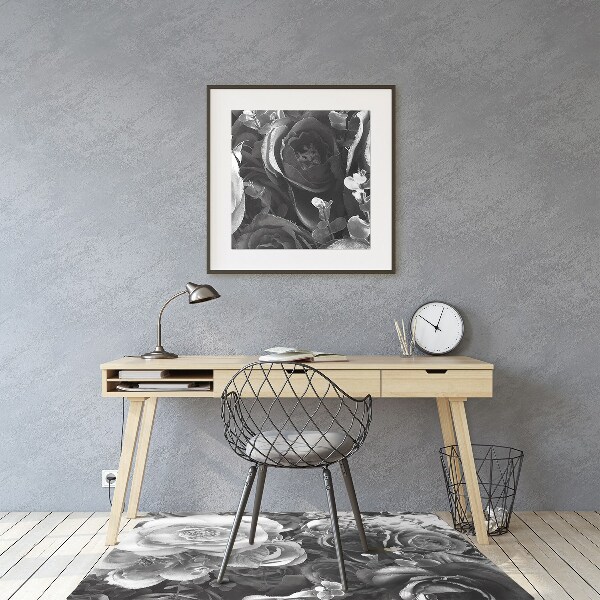 Tapis pour chaise de bureau Roses rétro