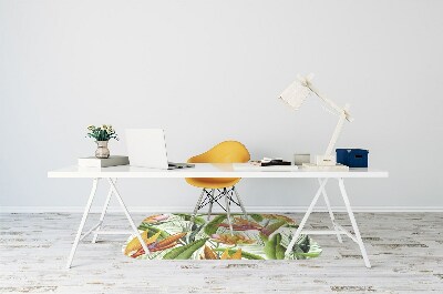 Tapis pour chaise de bureau Plantes tropicales